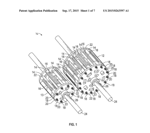 Patent diagram of the magnetic gear system